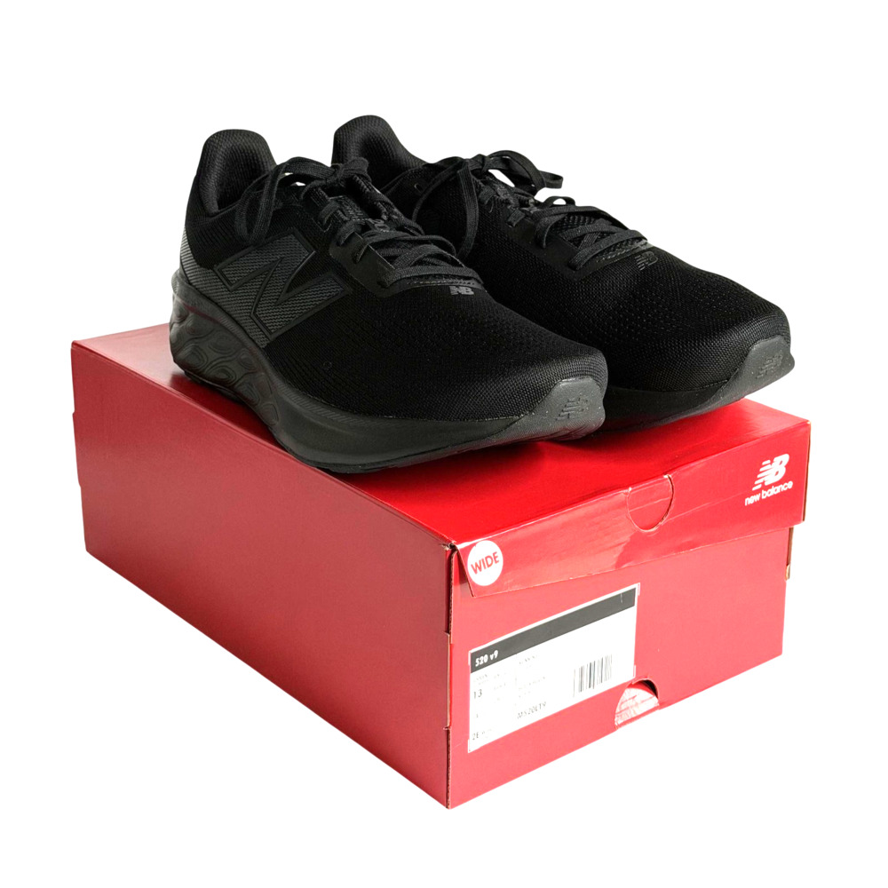 New Balance 520 V9 Shoes Mens Size 13 Wide Black Fresh Foam Running M520LT9